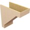 Ekena Millwork 11"W x 22"D x 22"H Classic Burlington Rough Cedar Woodgrain TimberThane Corbel, Primed Tan CORUR11X22X22BURRCPR - alternate 5